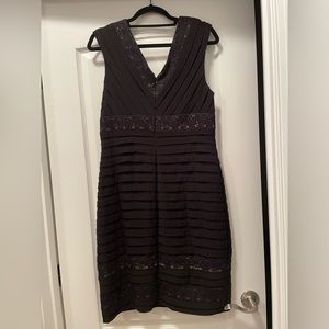 LBD, Dressy Pleated Body, Sleeveless Size L